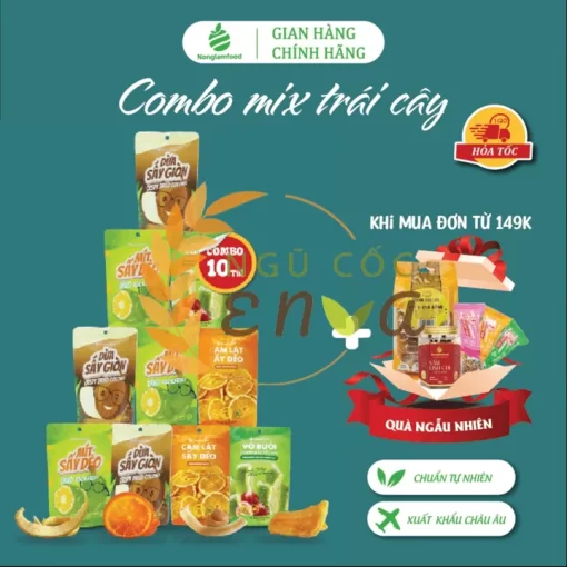 Combo 10 túi trái cây sấy - enva - 2