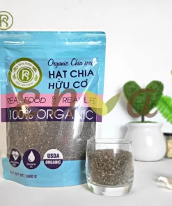 hạt chia hữu cơ 1kg - real food- enva