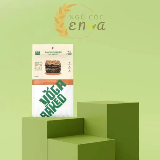 snack rong biển, hạt gạo lứt - yoga baked- enva 1