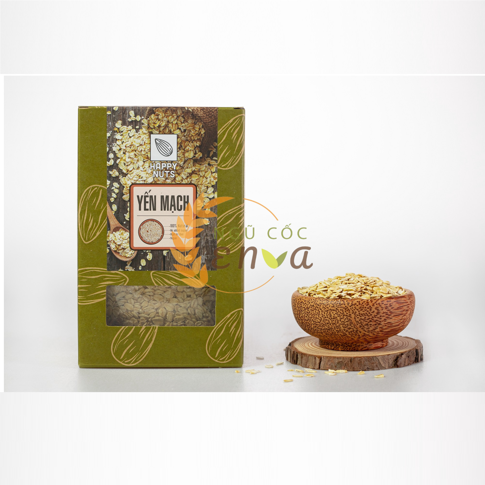 yến mạch tươi úc - happy nuts- enva- 500gr- 4